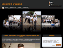 Tablet Screenshot of ecosdeladulzaina.com